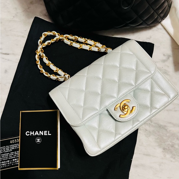 CHANEL Handbags - 🔴 SOLD 🔴 Vintage Chanel Mini Border Flap Bag